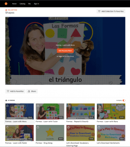 Learn at Home - Spanish Videos for Kids home page